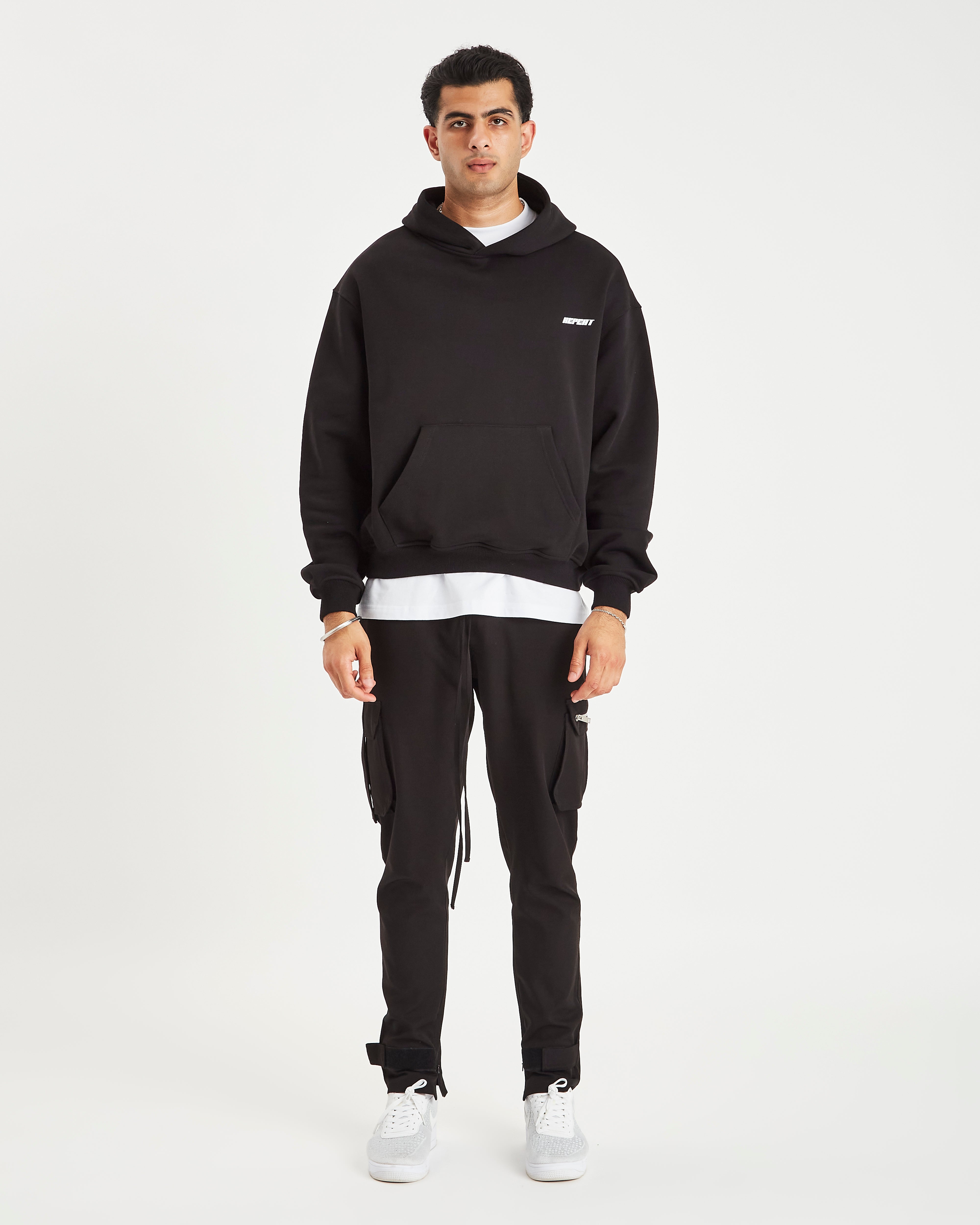 REPEAT HOODIE - BLACK