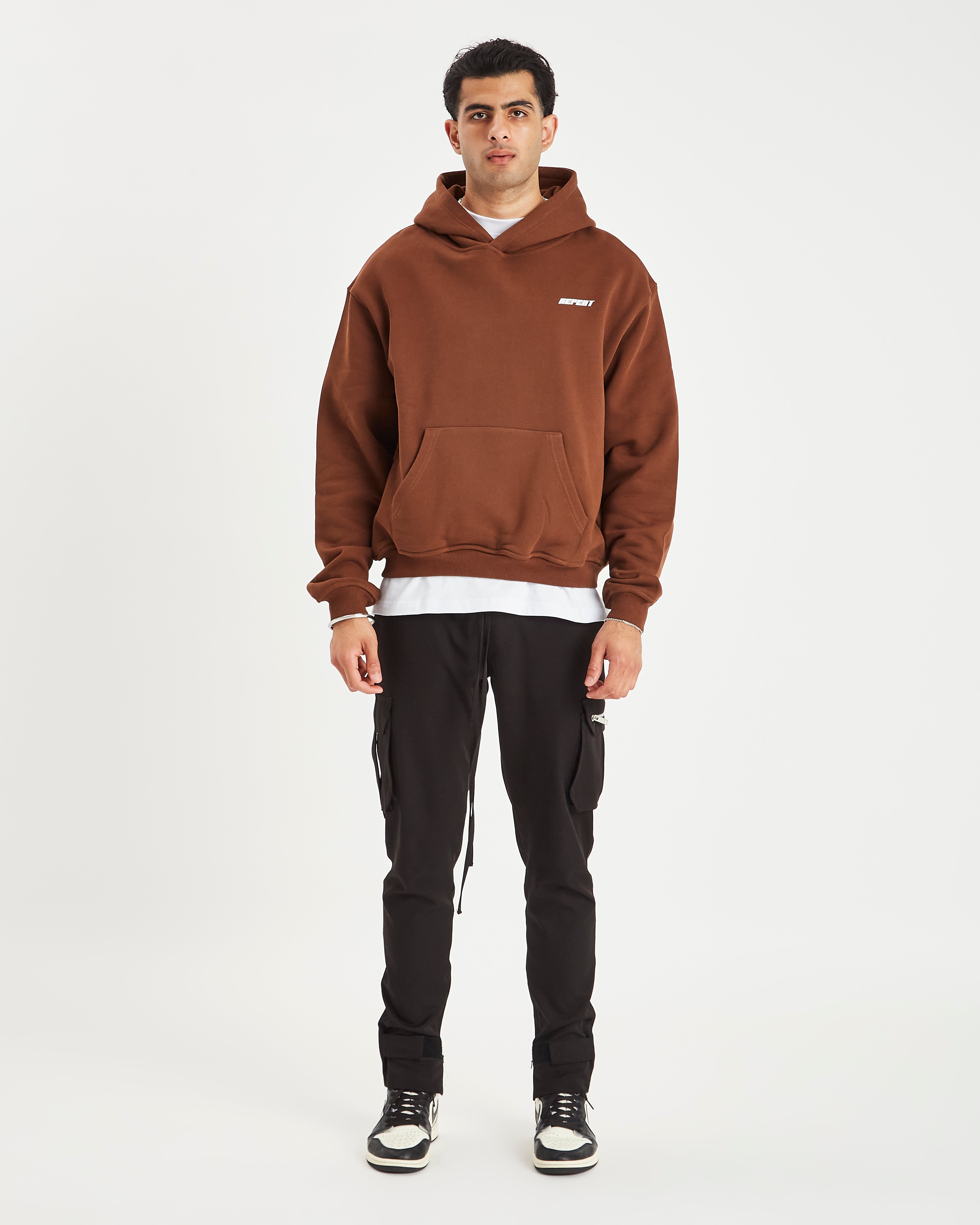 REPEAT HOODIE - BROWN