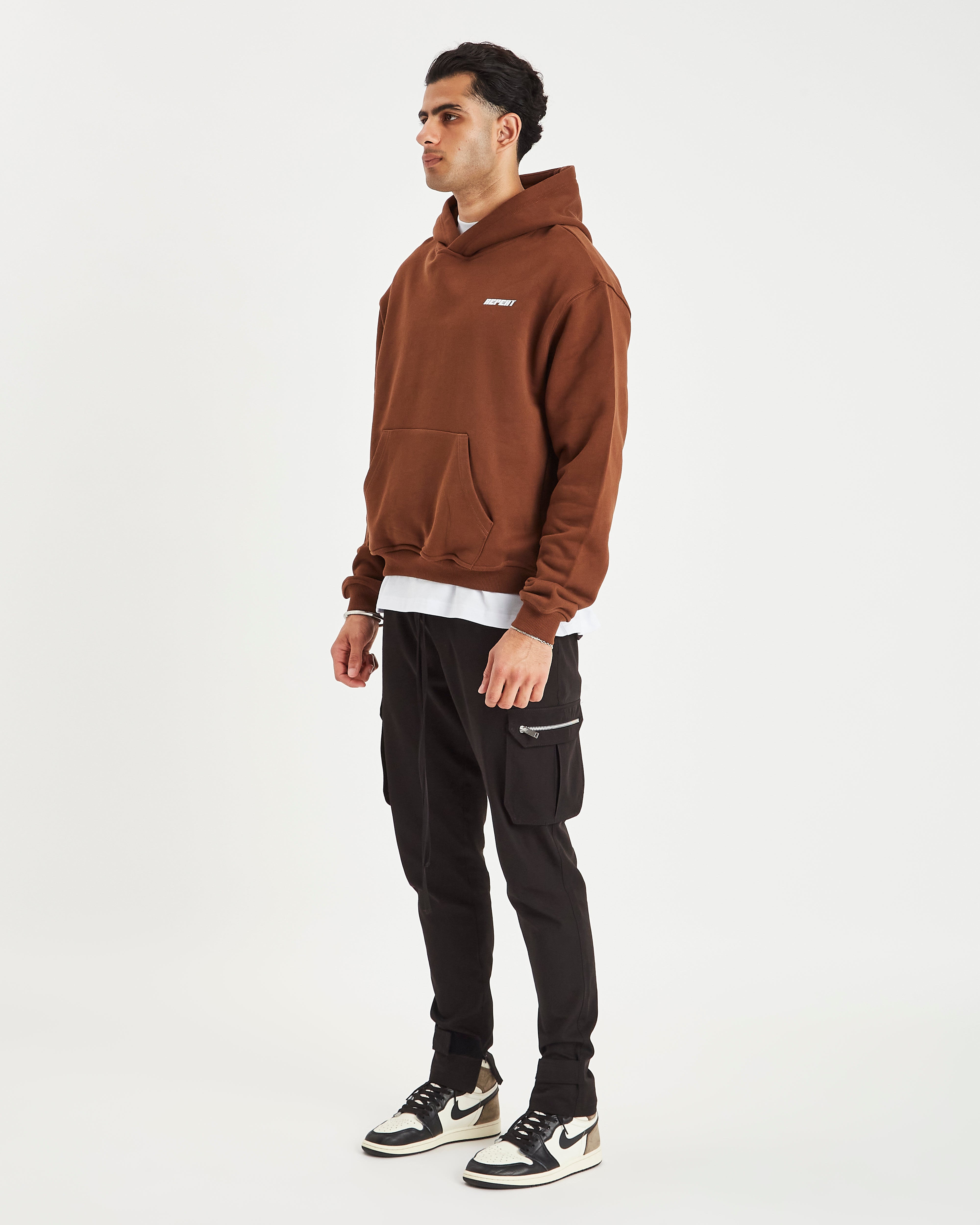 REPEAT HOODIE - BROWN