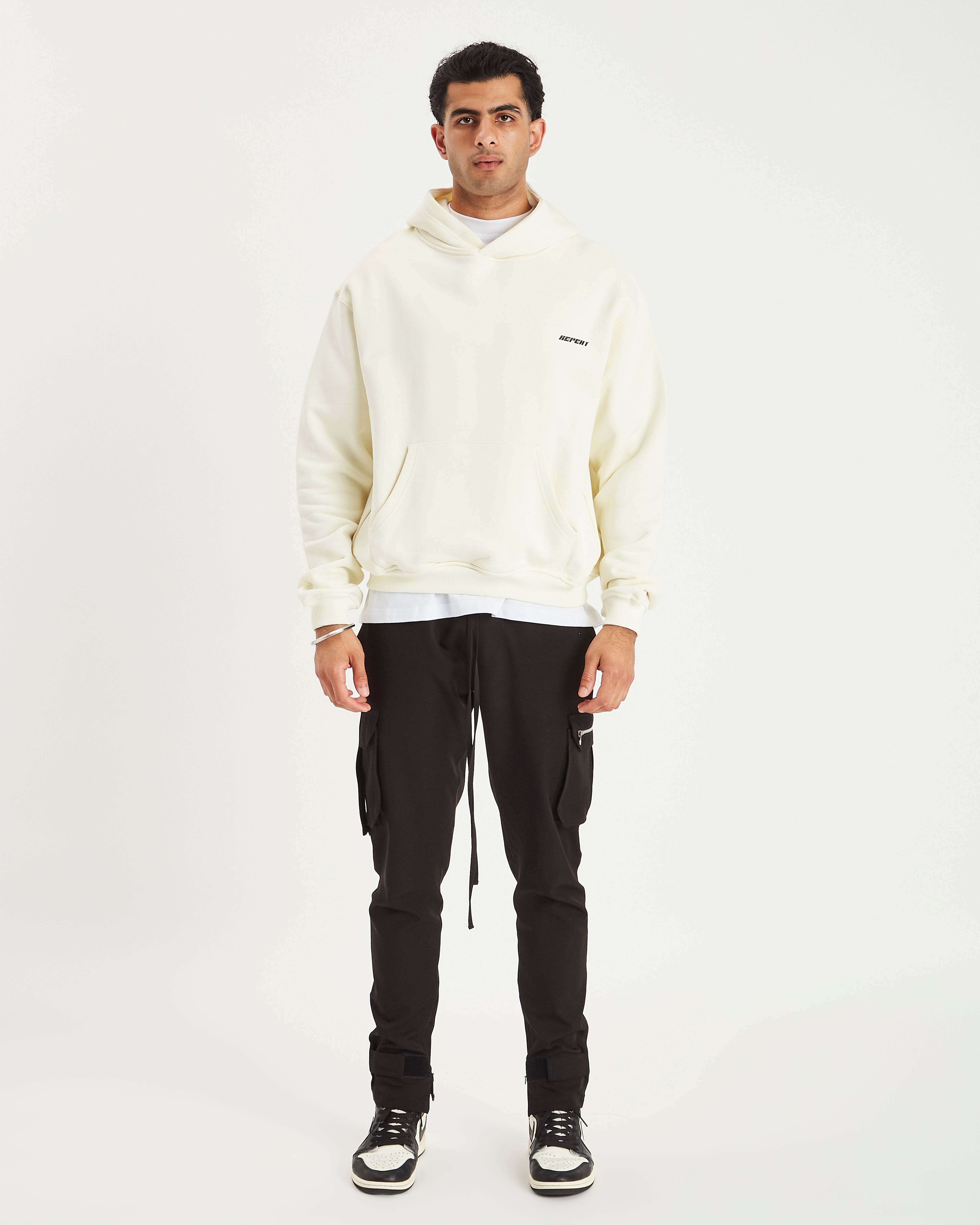 REPEAT HOODIE - CREAM