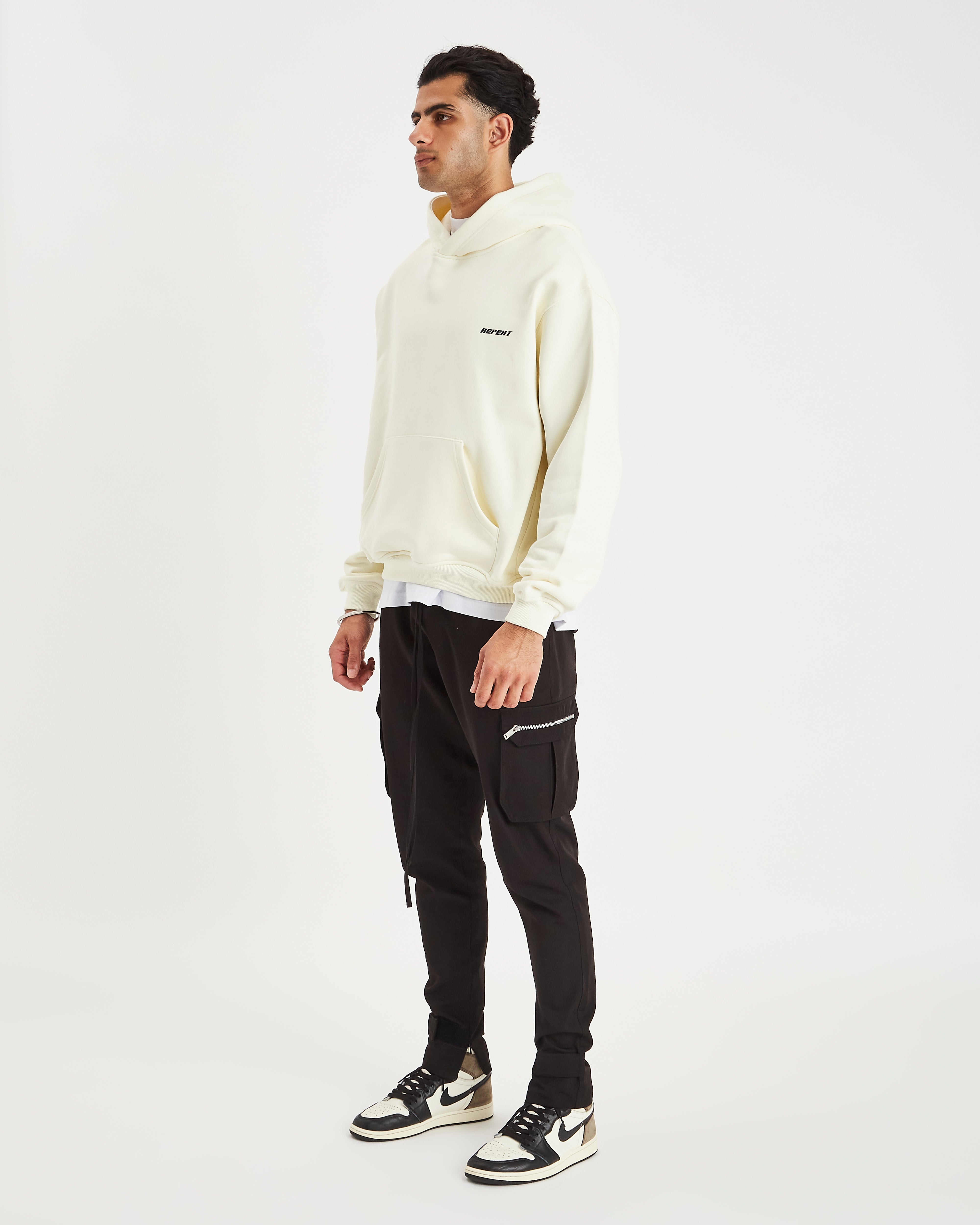 REPEAT HOODIE - CREAM